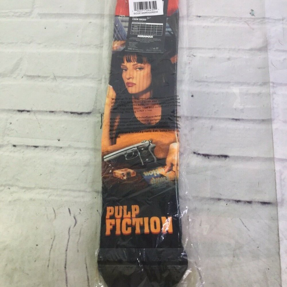 Pulp Fiction Mia Uma Thurman Sublimated Socks - Picture 5 of 7
